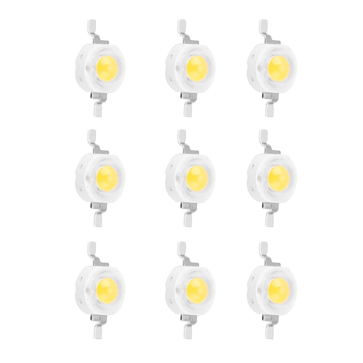 1W High Power LED Beads Light Emitting Diode Chips SMD for DIY Lighting Fixtures Warm White