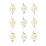1W High Power LED Beads Light Emitting Diode Chips SMD for DIY Lighting Fixtures Warm White - Front View