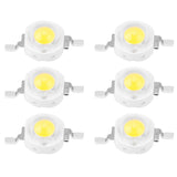 1W High Power LED Beads Light Emitting Diode Chips SMD for DIY Lighting Fixtures White - Front View