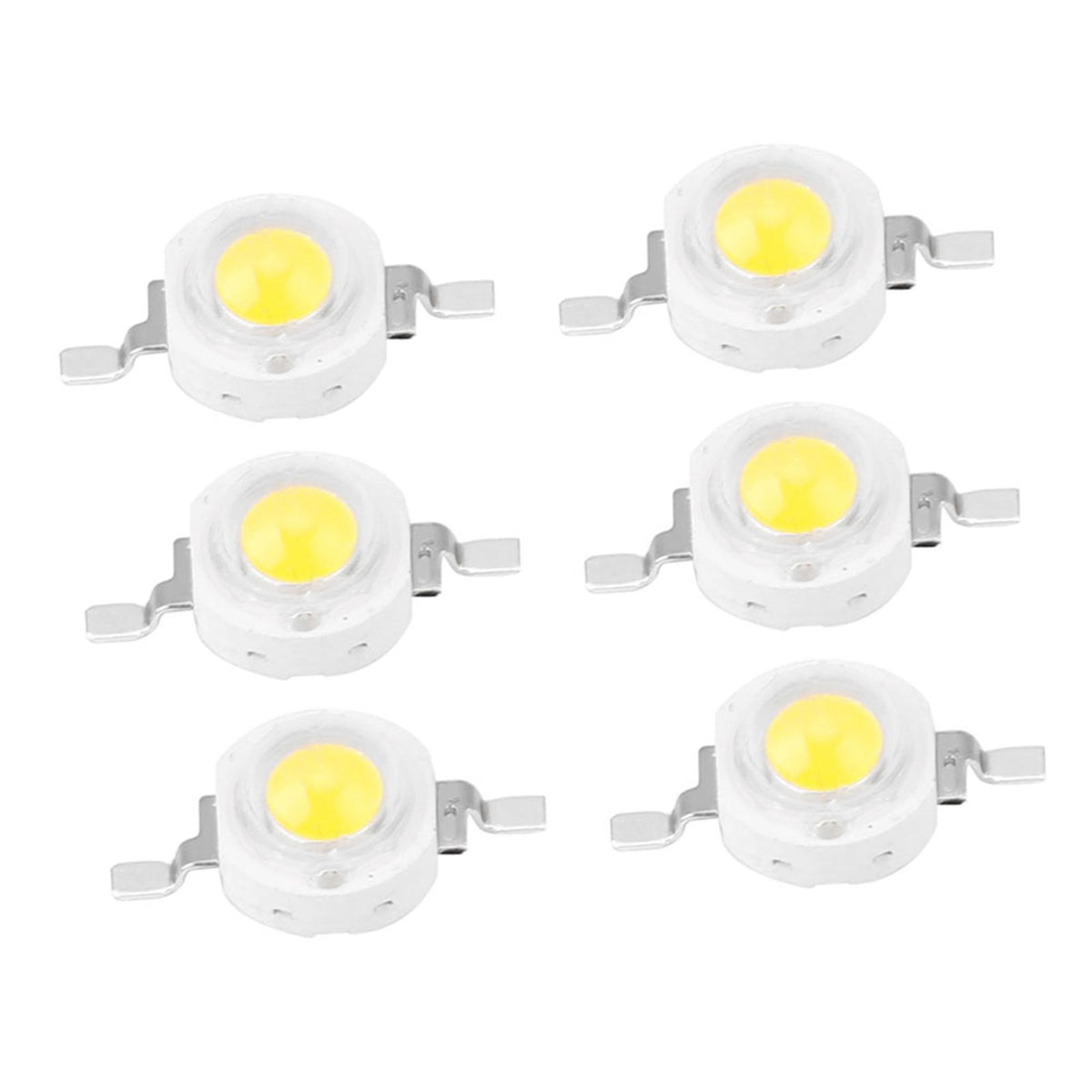 1W High Power LED Beads Light Emitting Diode Chips SMD for DIY Lighting Fixtures White