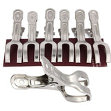 6pcs/set Stainless Steel Laundry Clips Metal Clothes Socks Hanging Spring Clip Clamp