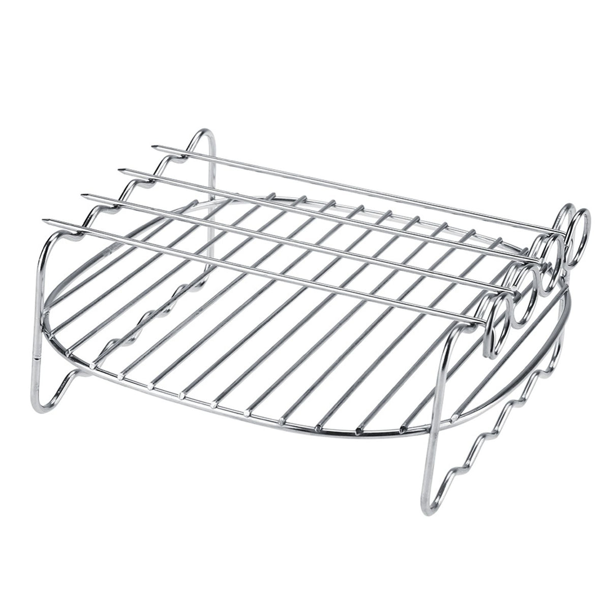Replacement BBQ Rack Double Layer Skewers Baking Tray For Philips Air Fryer