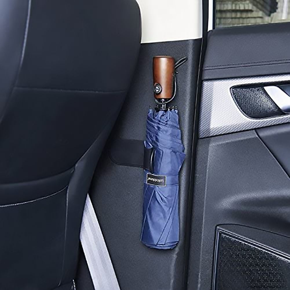 Black Plastic Self Adhesive Umbrella Holder Car Storage Rack Hanger Home Wall Hook