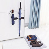 Black Plastic Self Adhesive Umbrella Holder Car Storage Rack Hanger Home Wall Hook