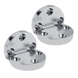 2Pcs Zinc Alloy Self Supporting Folding Table Hinges Home Flap Tables Furniture Oval Hardware - Front View