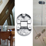 2Pcs Zinc Alloy Self Supporting Folding Table Hinges Home Flap Tables Furniture Oval Hardware