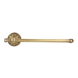 Antique Brass Bathroom Towel Holder Rack Single Pole Bar Clothes Hanger Shelf Wall Mount