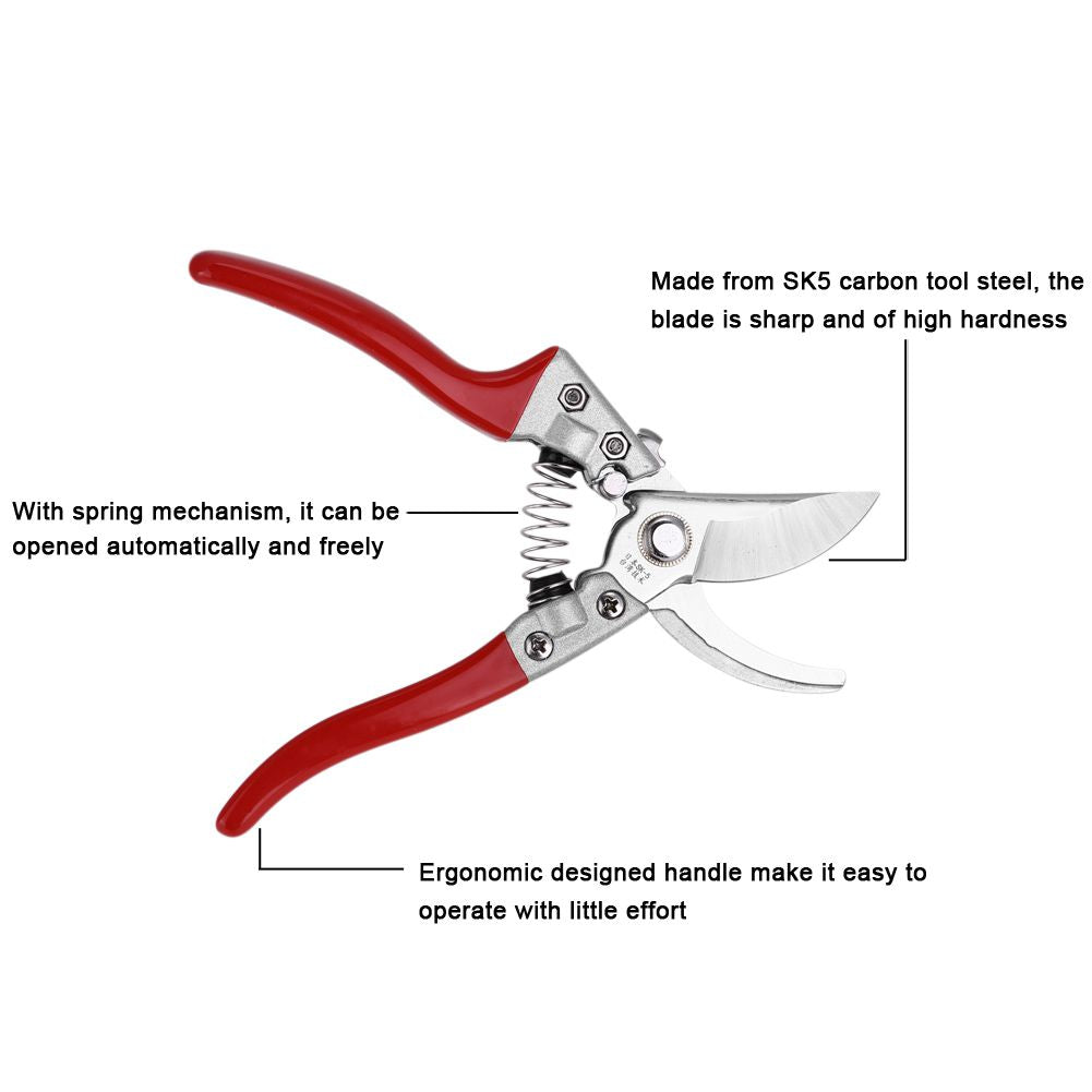 1Pc 8inch Fruit Tree Bonsai Gardening Pruning Shears Pruners Scissors Grafting Cutting Tools