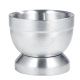 Stainless Steel Mortar and Pestle Mixing Grinding Bowl Set Kitchen Garlic Grinder Tool - Rear View