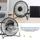 USB Solar Panel Powered Mini Portable Fan for Cooling Ventilation Home Travelling Fishing