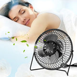 USB Solar Panel Powered Mini Portable Fan for Cooling Ventilation Home Travelling Fishing - Side View