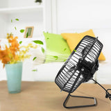 USB Solar Panel Powered Mini Portable Fan for Cooling Ventilation Home Travelling Fishing - Top-Down View