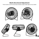 USB Solar Panel Powered Mini Portable Fan for Cooling Ventilation Home Travelling Fishing - 45-Degree Angle
