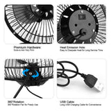 USB Solar Panel Powered Mini Portable Fan for Cooling Ventilation Home Travelling Fishing
