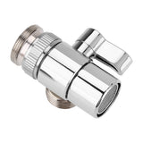 Bathroom Kitchen Basin Sink Faucet Splitter Diverter Valve To Hose Adapter M24 - Low Angle