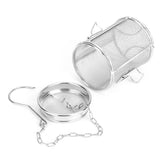 Stainless Steel Tea Ball Strainer Soup Seasonings Seperation Basket Spice Filter 8 x 10cm