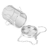 Stainless Steel Tea Ball Strainer Soup Seasonings Seperation Basket Spice Filter 8 x 10cm