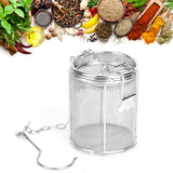 Stainless Steel Tea Ball Strainer Soup Seasonings Seperation Basket Spice Filter 8 x 10cm - Extra Image
