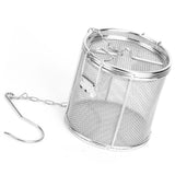 Stainless Steel Tea Ball Strainer Soup Seasonings Seperation Basket Spice Filter 10 x 10cm