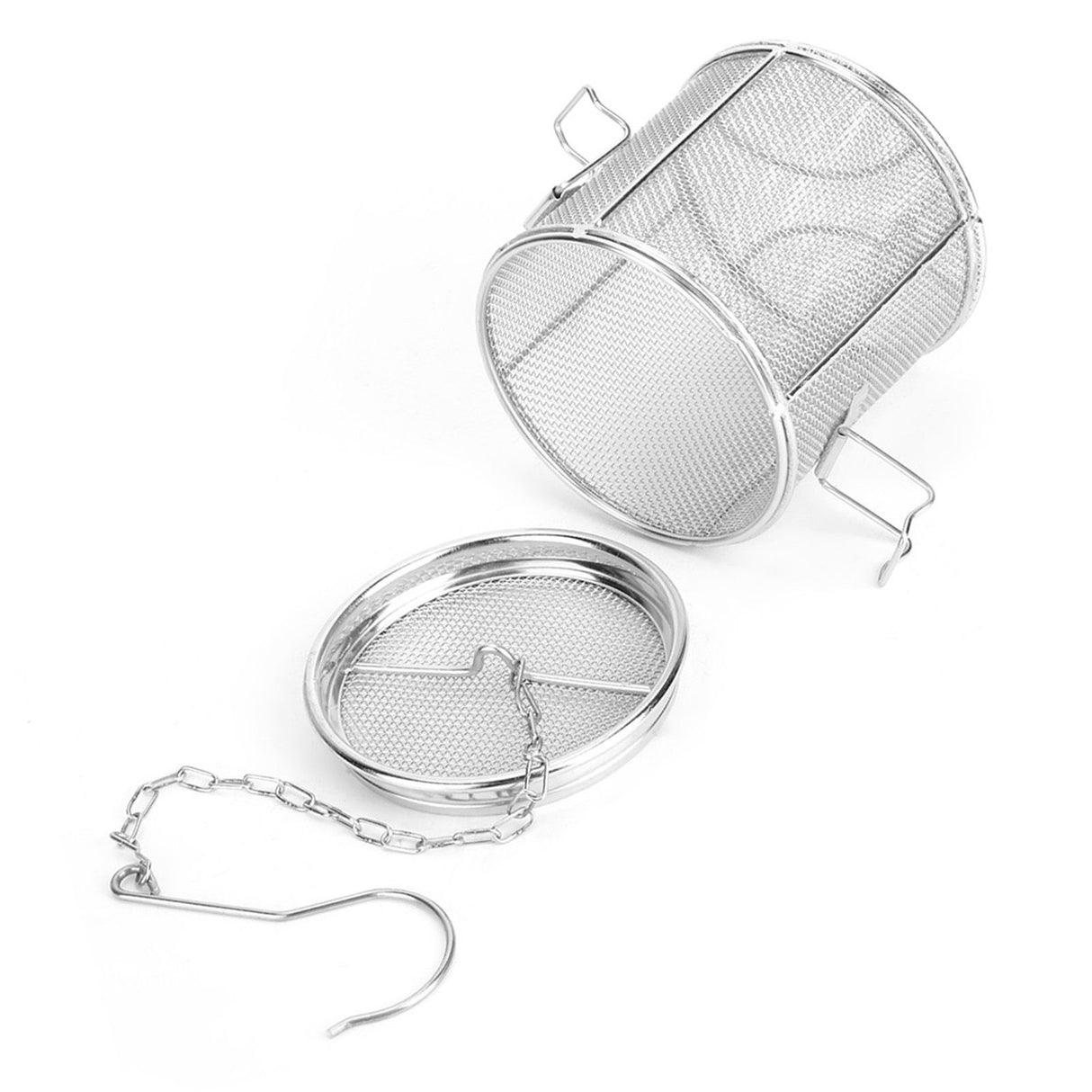 Stainless Steel Tea Ball Strainer Soup Seasonings Seperation Basket Spice Filter 10 x 10cm