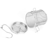 Stainless Steel Tea Ball Strainer Soup Seasonings Seperation Basket Spice Filter 10 x 10cm