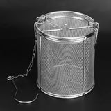 Stainless Steel Tea Ball Strainer Soup Seasonings Seperation Basket Spice Filter 12 x 13cm