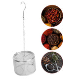 Stainless Steel Tea Ball Strainer Soup Seasonings Seperation Basket Spice Filter 14 x 10cm - Extra Image