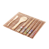13Pcs/set Bamboo Sushi Making Kit Family Office Party Homemade Sushi Gadget For Food Lovers - Rear View