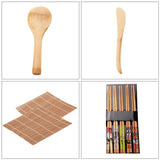 13Pcs/set Bamboo Sushi Making Kit Family Office Party Homemade Sushi Gadget For Food Lovers