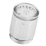 Temperature Sensing Color Changing LED Light Water Faucet Tap Kitchen Bathroom Attachment - Front View