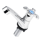 ABS Plastic Single Cold Faucet Water Tap Bathroom Basin Kitchen Sink Accessories(Blossom G1/2)