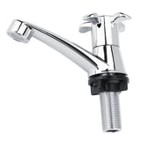 ABS Plastic Single Cold Faucet Water Tap Bathroom Basin Kitchen Sink Accessories(Blossom G1/2)