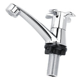 ABS Plastic Single Cold Faucet Water Tap Bathroom Basin Kitchen Sink Accessories(Blossom G1/2)