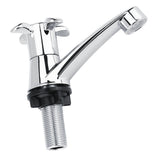 ABS Plastic Single Cold Faucet Water Tap Bathroom Basin Kitchen Sink Accessories(Blossom G1/2) - Extra Image