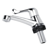 ABS Plastic Single Cold Faucet Water Tap Bathroom Basin Kitchen Sink Accessories(Tail G1/2) - Rear View