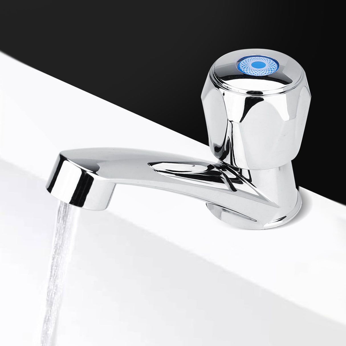 ABS Plastic Single Cold Faucet Water Tap Bathroom Basin Kitchen Sink Accessories(Diamond G1/2)