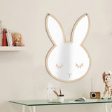 Nordic Acrylic Decorative Mirror Wall Sticker Decal Children Kids Room Art Home Decor #Rabbit