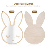 Nordic Acrylic Decorative Mirror Wall Sticker Decal Children Kids Room Art Home Decor #Rabbit