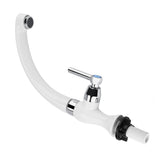ABS Plastic Single Cold Faucet Water Tap Kitchen Sink Bathroom Basin Accessories G1/2(Straight)