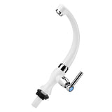 ABS Plastic Single Cold Faucet Water Tap Kitchen Sink Bathroom Basin Accessories G1/2(Straight)