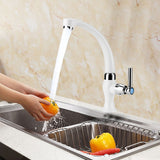 ABS Plastic Single Cold Faucet Water Tap Kitchen Sink Bathroom Basin Accessories G1/2(Straight) - Extra Image