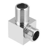 Solid Brass Chrome Finish Square Hand Shower Outlet Elbow Angle Valve Concealed Wall Mounted