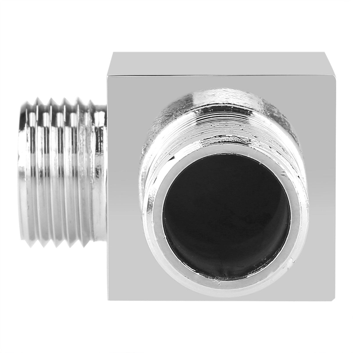 Solid Brass Chrome Finish Square Hand Shower Outlet Elbow Angle Valve Concealed Wall Mounted