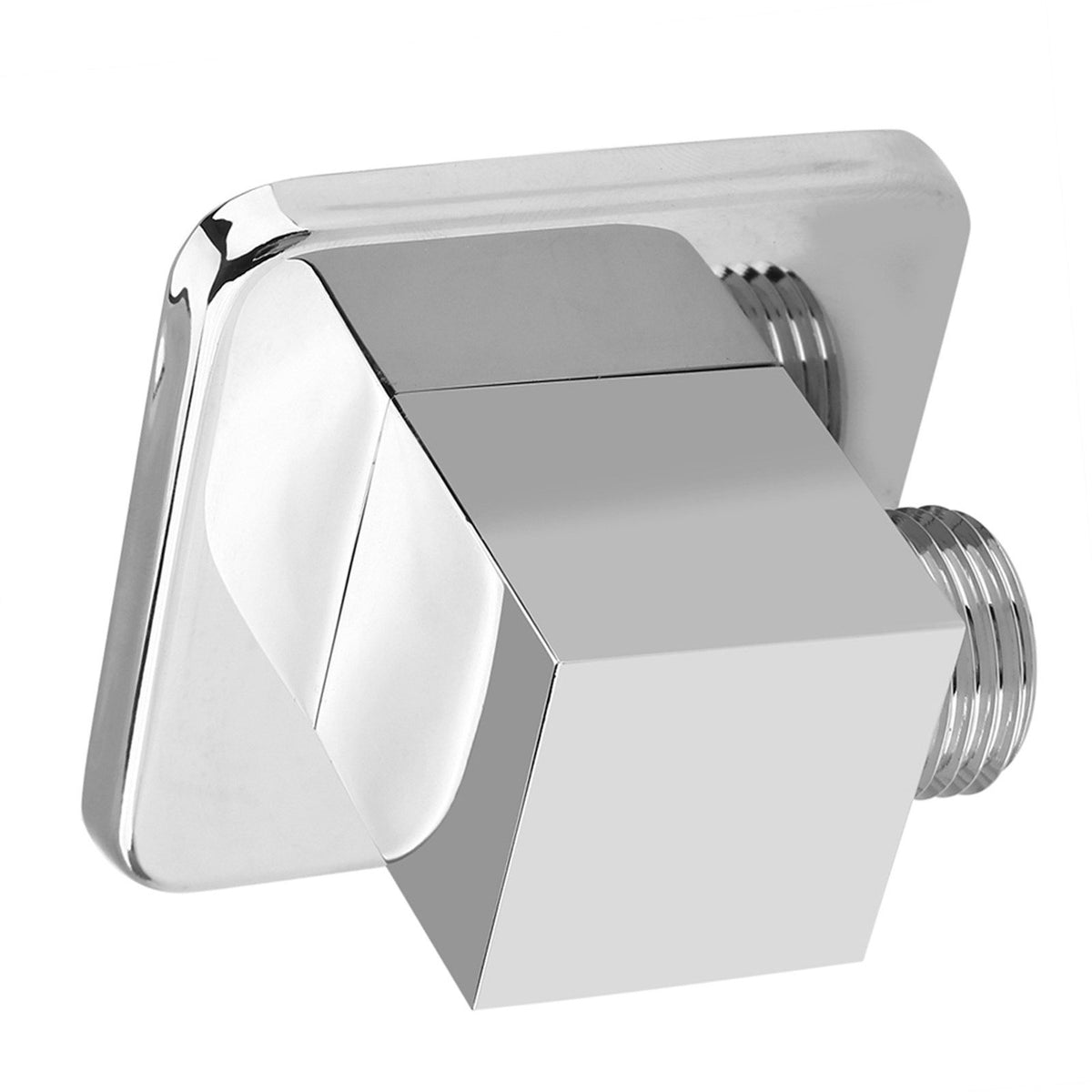 Solid Brass Chrome Finish Square Hand Shower Outlet Elbow Angle Valve Concealed Wall Mounted