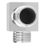 Solid Brass Chrome Finish Square Hand Shower Outlet Elbow Angle Valve Concealed Wall Mounted