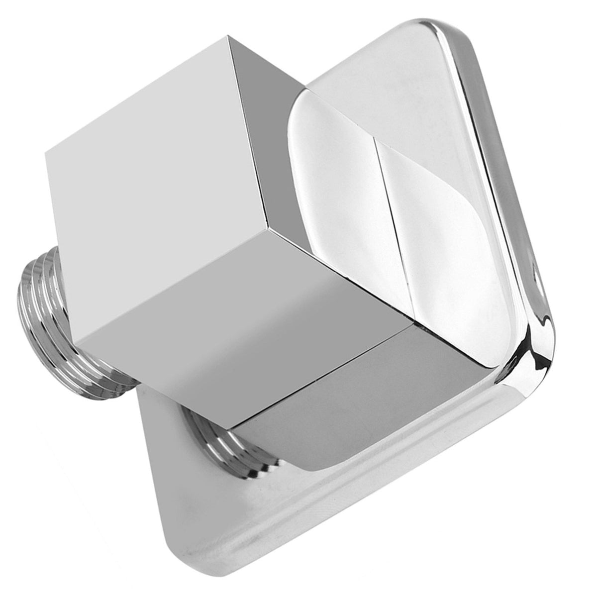 Solid Brass Chrome Finish Square Hand Shower Outlet Elbow Angle Valve Concealed Wall Mounted