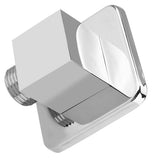 Solid Brass Chrome Finish Square Hand Shower Outlet Elbow Angle Valve Concealed Wall Mounted