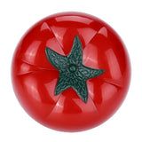 Tomato Shaped Mechanical 60 Minutes Countdown Timer Kitchen Cooking & Baking Helper 7.2 x 5.5cm - Close-Up Angle
