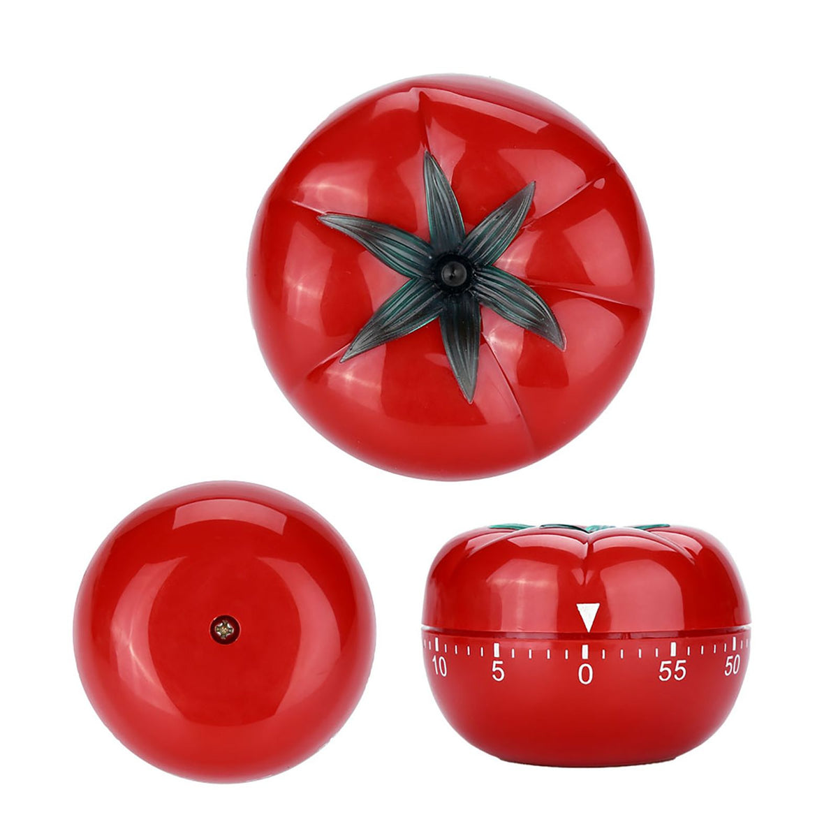 Tomato Shaped Mechanical 60 Minutes Countdown Timer Kitchen Cooking & Baking Helper 6.3 x 4.5cm