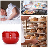 Tomato Shaped Mechanical 60 Minutes Countdown Timer Kitchen Cooking & Baking Helper 6.3 x 4.5cm